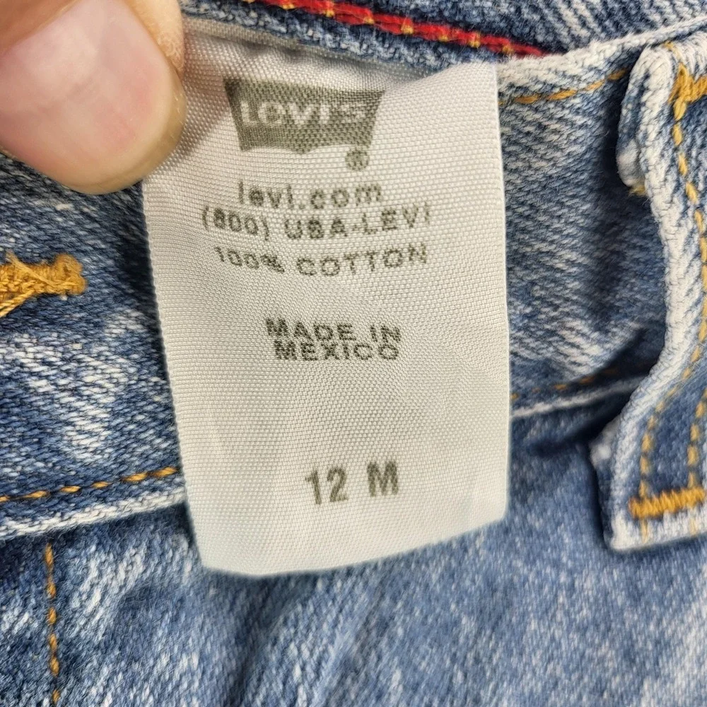 Levis 550 Jeans Mens 12 Light Wash‎ Blue High Rise Relaxed Tapered Leg Denim